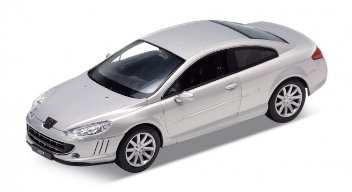 PEUGEOT 407 COUPE SILVER 1/24